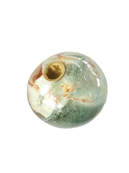 Palm Stone Pipe Ocean Jasper