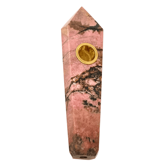 Rhodonite Crystal Pipe