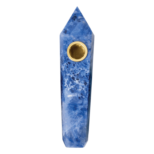 Sodalite Crystal Pipe