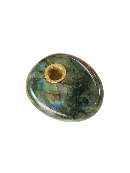 Palm Stone Pipe Labradorite