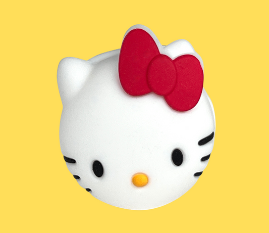 Hello Kitty Silicone Hand Pipe | In White and Black