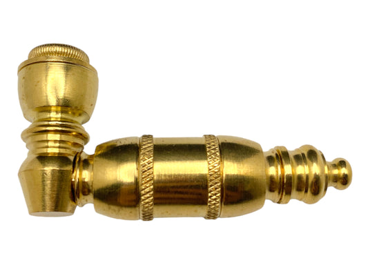 Unfinished Brass Metal Hand Pipe with Cooling Chamber