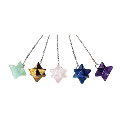 Merkaba Star Crystal Pendulum Chain