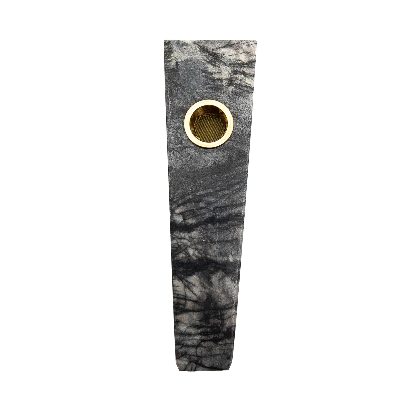 Spiderweb Jasper (Black Webstone) Crystal Pipe