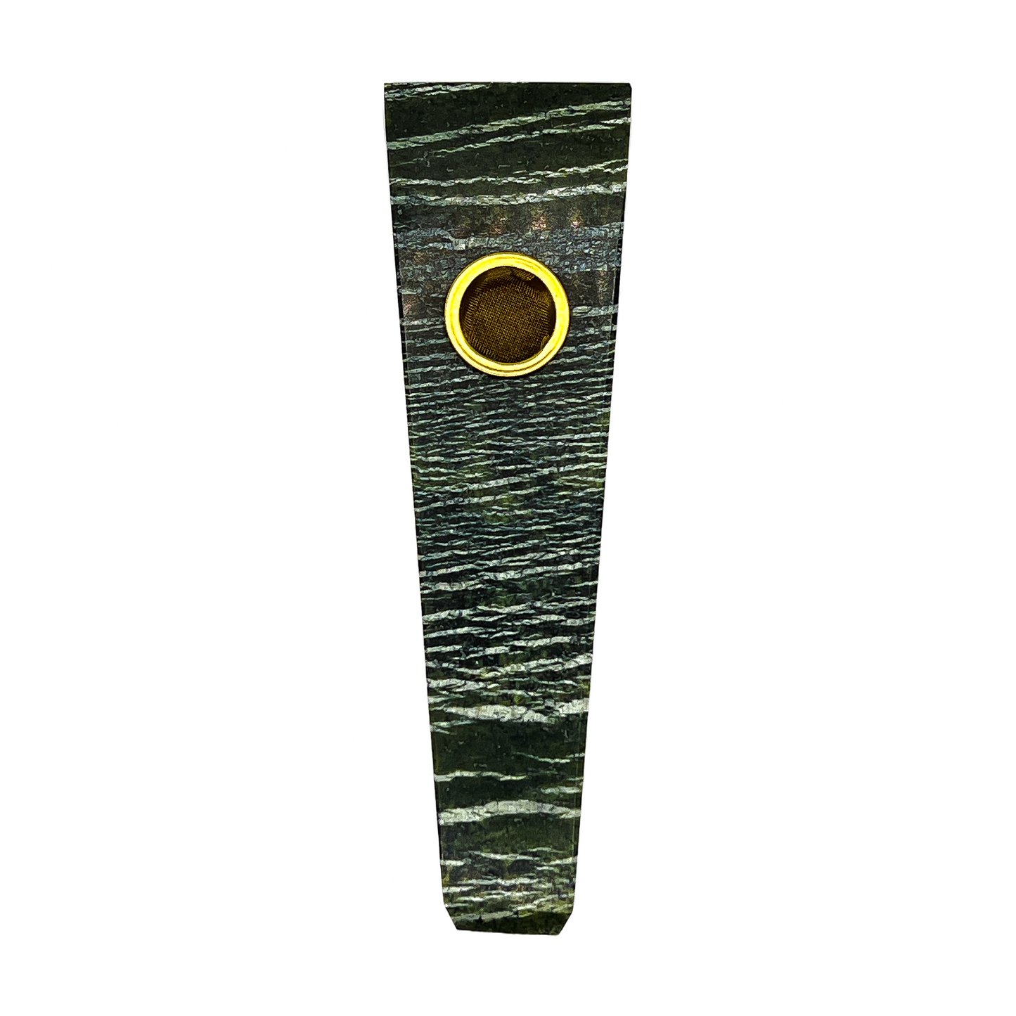 Green Zebra Jasper Crystal Pipe