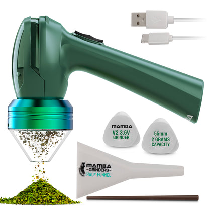 Extra Large Mamba Grinder V2 55mm 2 Gram Electric Herb Grinder