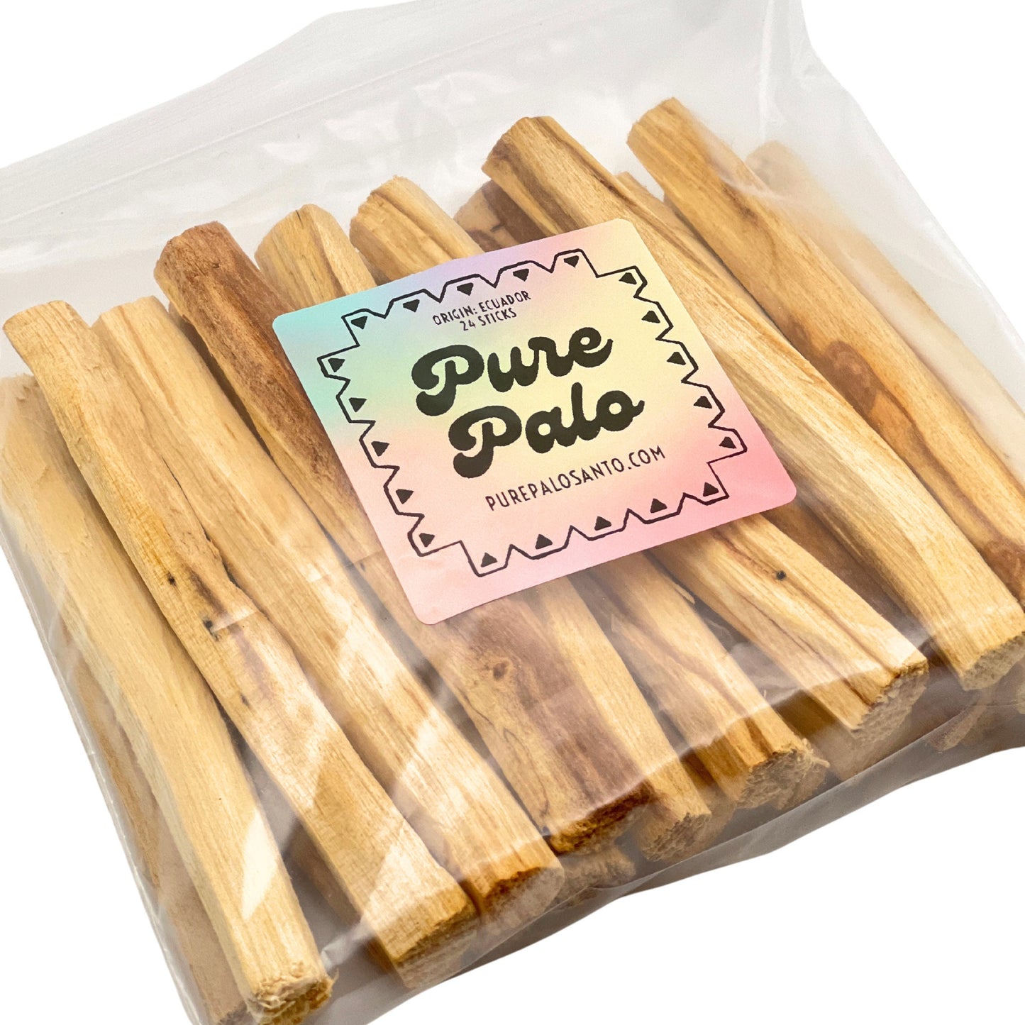 Pure Palo | High Resin Bulk Palo Santo Sticks | 24 Pack | Sustainably Sourced in Ecuador