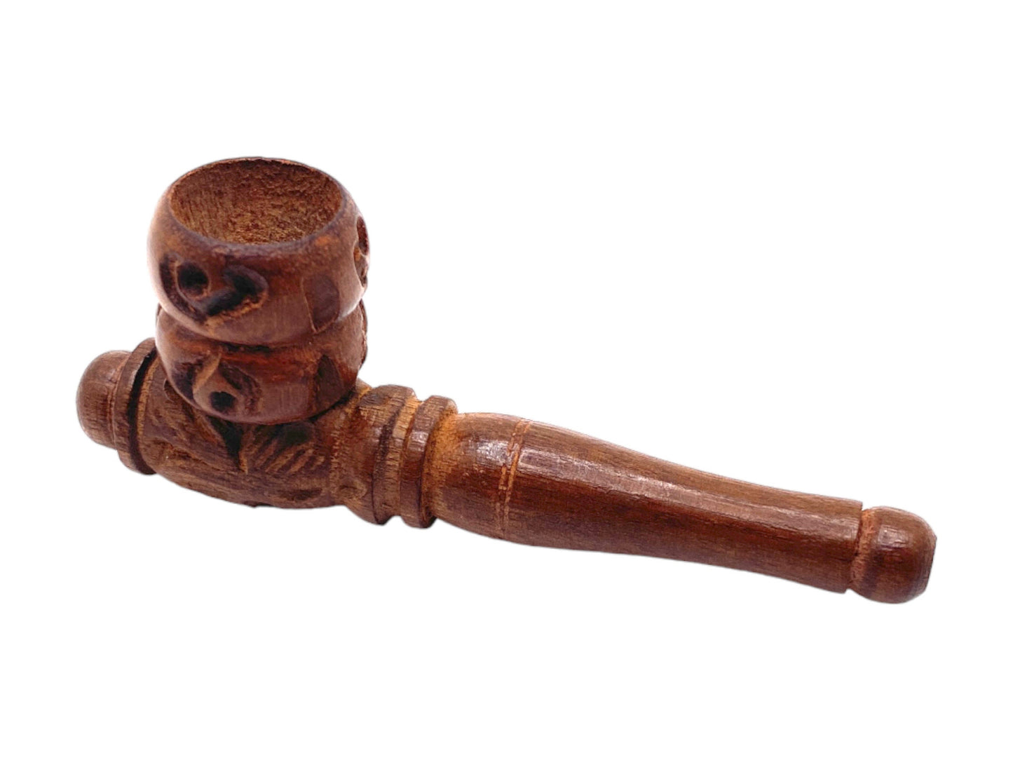 Hand Carved Wood Hand Pipe